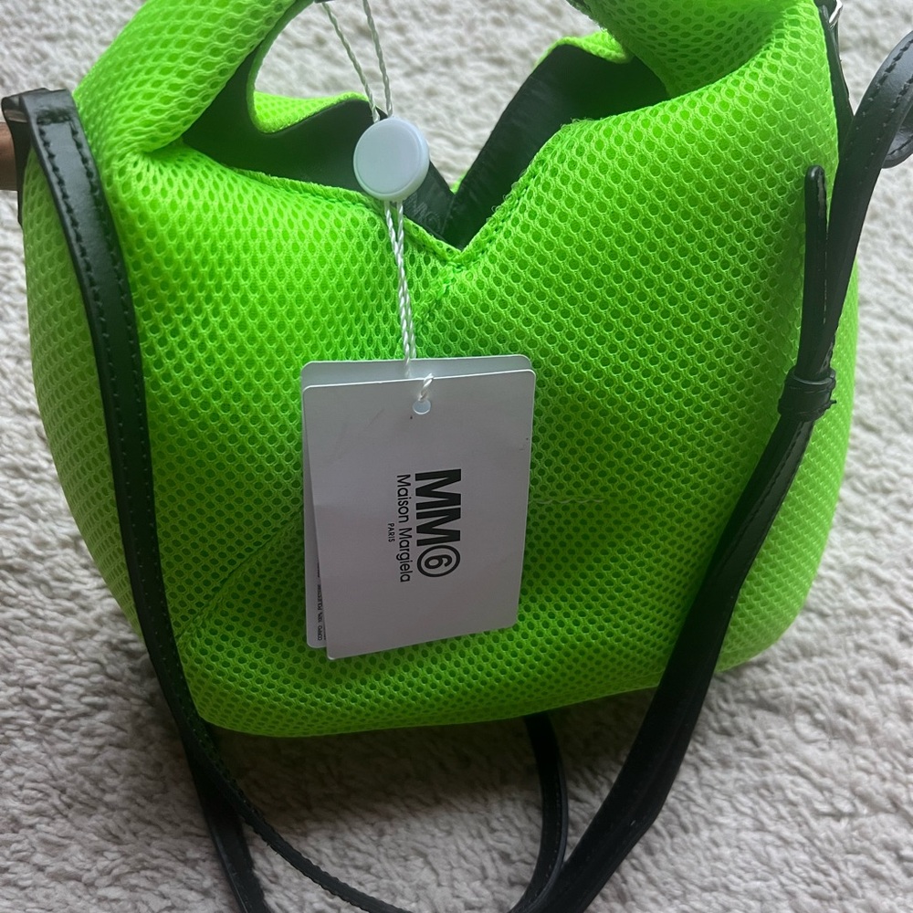 MM6 Maison Martin Margiela Green and Black Mini Bag